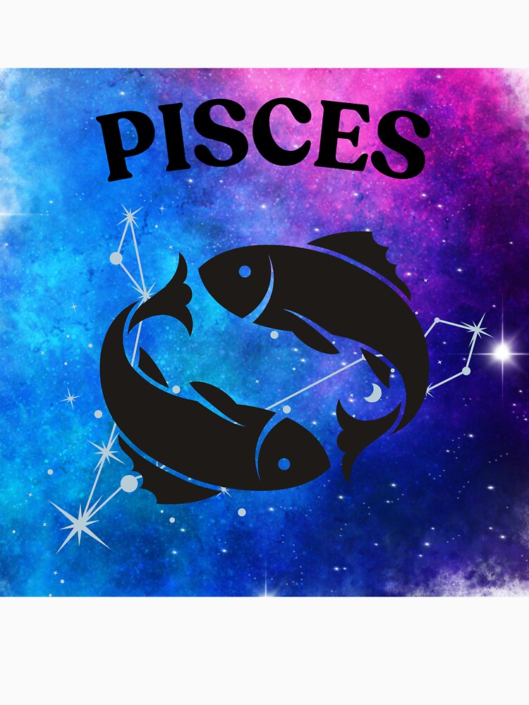 Zodiac Sign - Pisces Line Art Illustration by Dragon-Act-Art