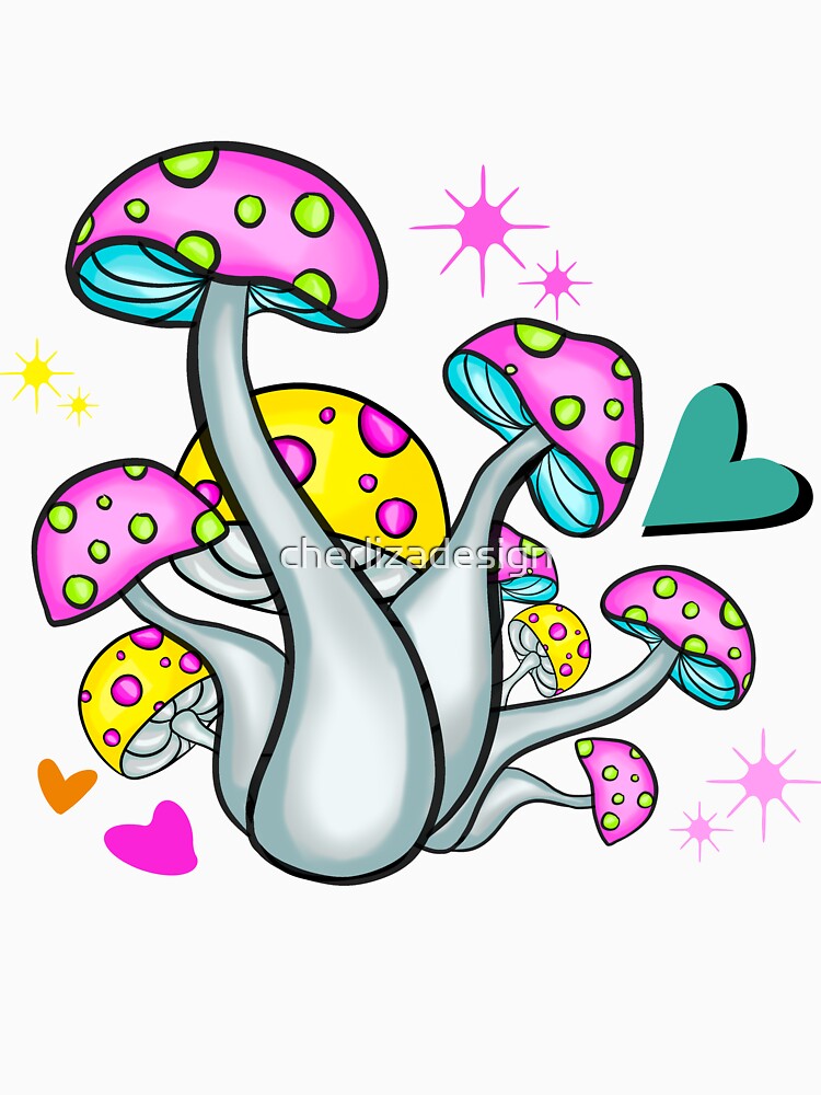 Psychedelic Mushroom by cherlizadesign