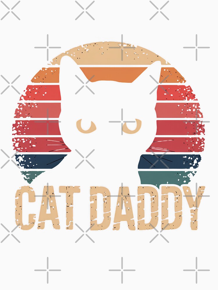Cat Daddy Vintage Sunset Design for Feline Enthusiasts by Hananiah Merch