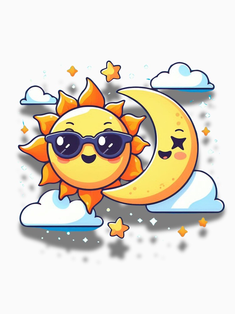 Starry Duo Sun and Moon Fun by muitee