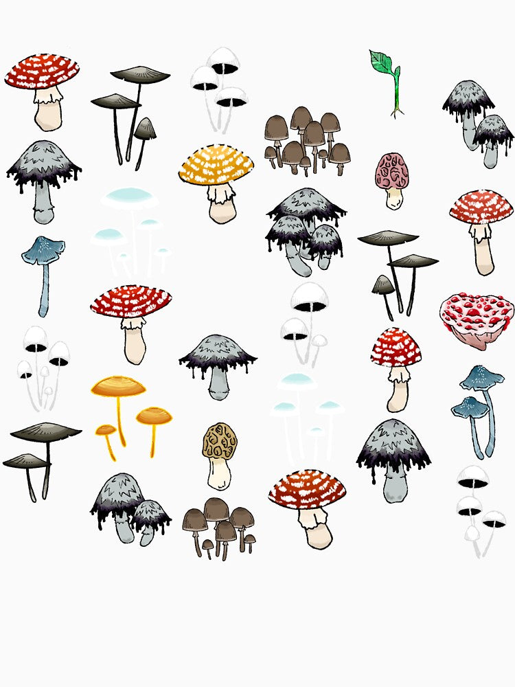Mushroom Pattern by PodPeopleArt