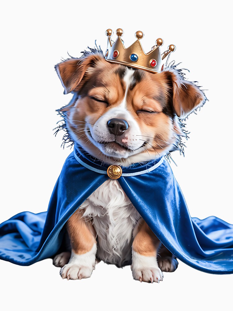 DOG WEAR CROWN Funny Dog Lovers Casual Everyday Style Outfit by Cre8tivePrint