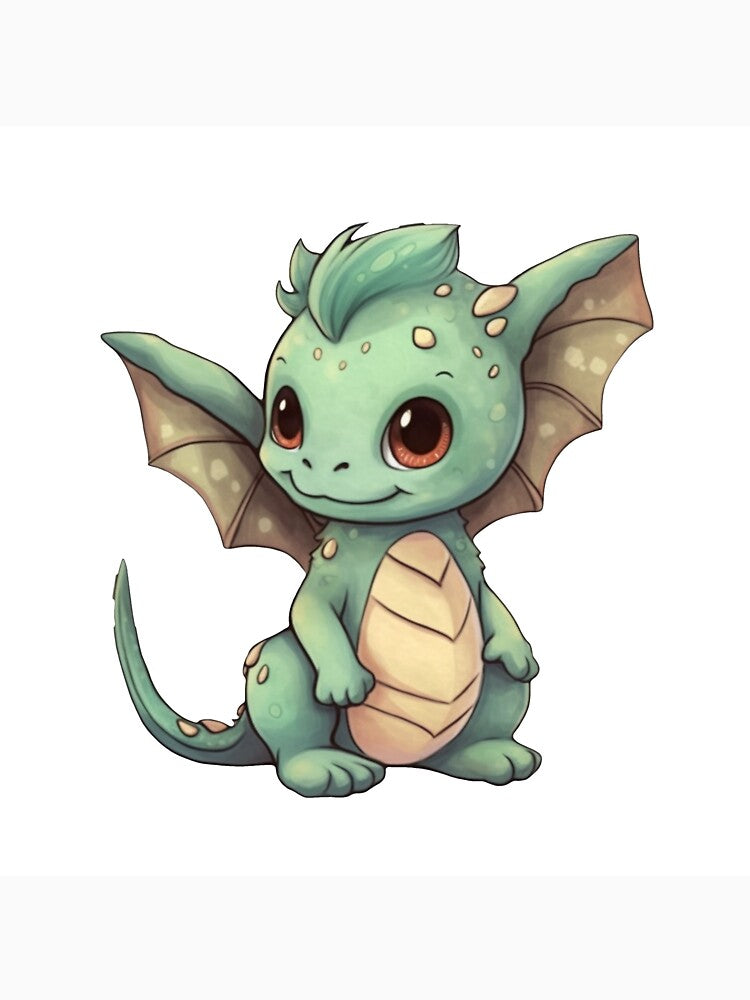 Adorable Baby Dragon by CuteAnimalPrint