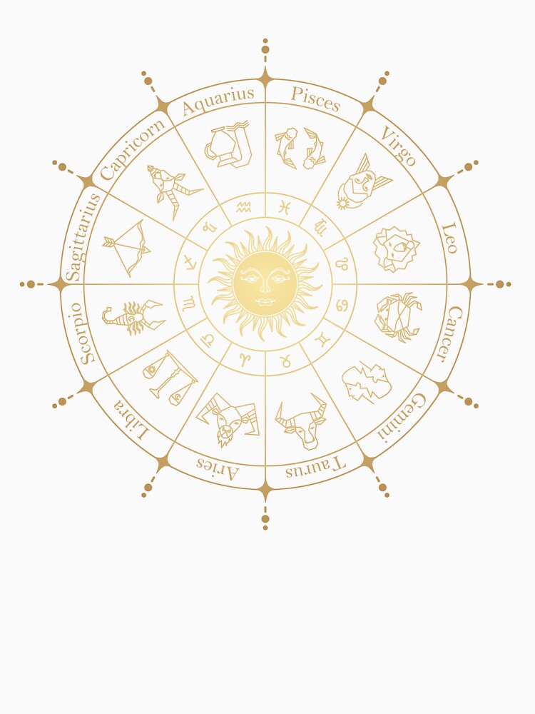 12 Zodiac Astrology Wheel Constellations by 397HOUSE Your happy time