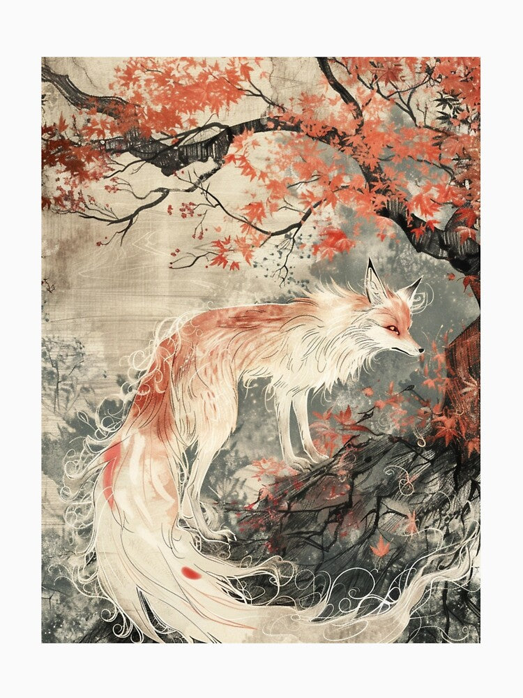 Mystical Japanese Kitsune Forest by DigitalLegends1