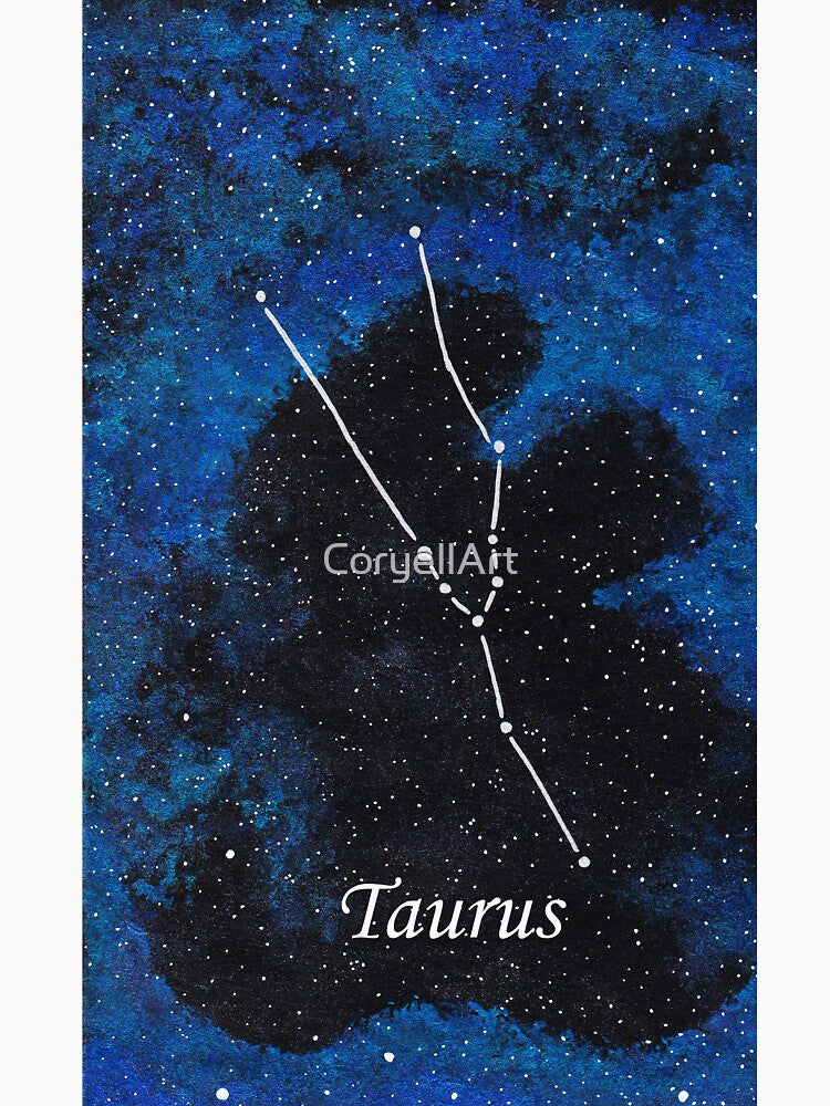 Taurus Zodiac Sign Space Painting by CoryellArt