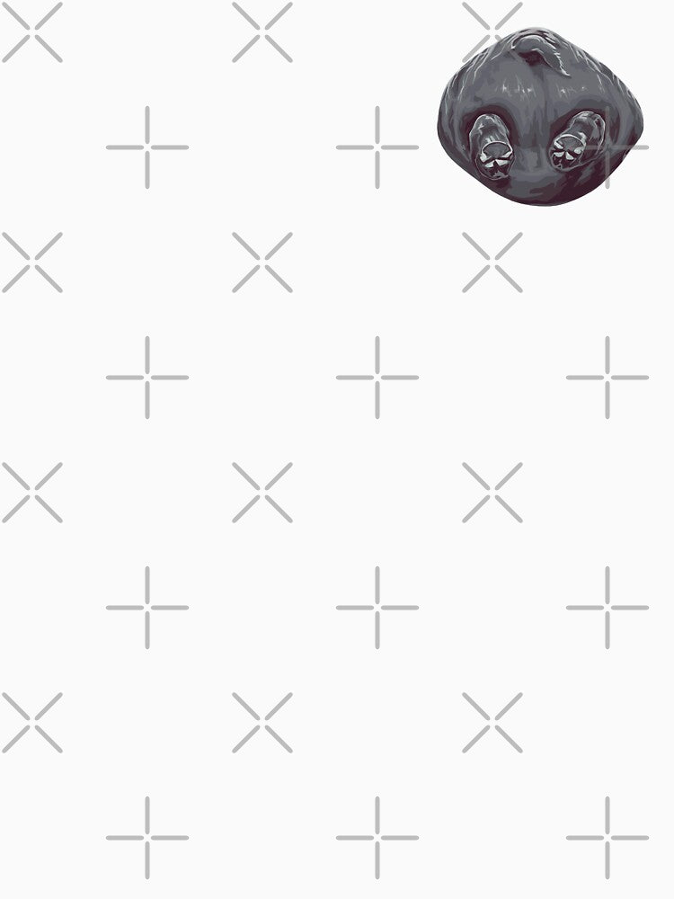 Hippo butt, small print white edition by bye-then