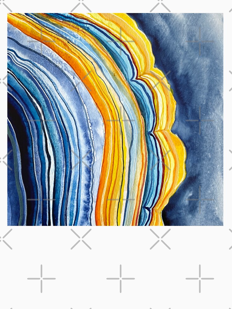 Small blue bracket fungus | Abstract mushroom world | Fungi by DanjaArt