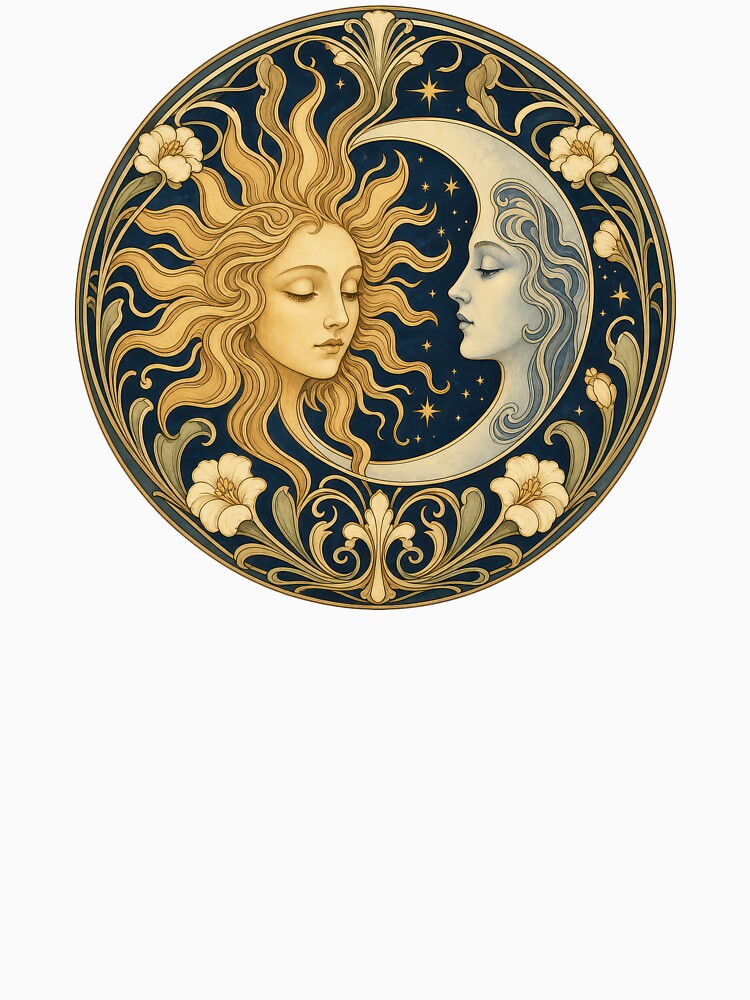 The Sun & Moon - Forever Art Nouveau by Starborne Studio