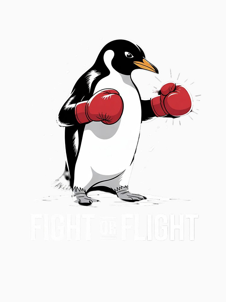 Fight or Flight Funny Penguin Meme 1 by RuthGAArt
