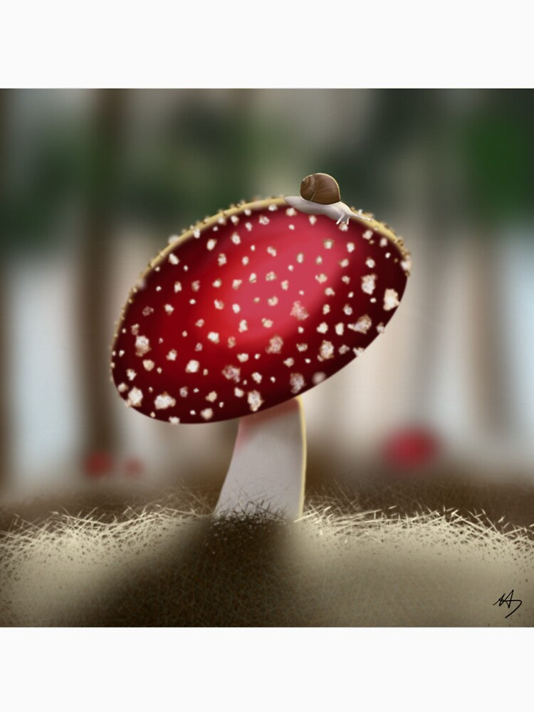 Mushroom&Snail by IdlewildeArte
