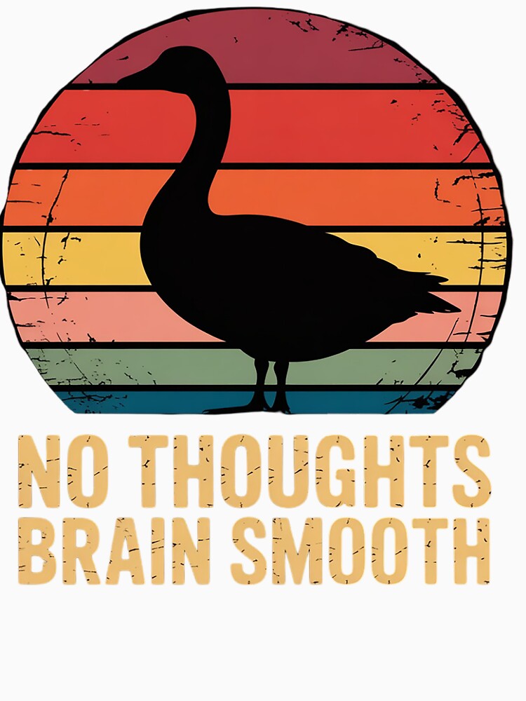 Internet Funny Goose Ironic Silly Meme Smooth Brain Gang by Sandrhaus