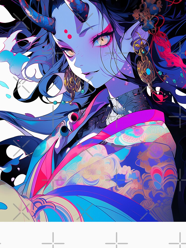 Japanese oni girl by iWallGlow