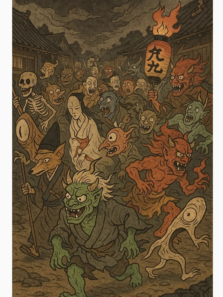 Night Parade of Yokai – Japanese Folklore Monsters by denis90ch