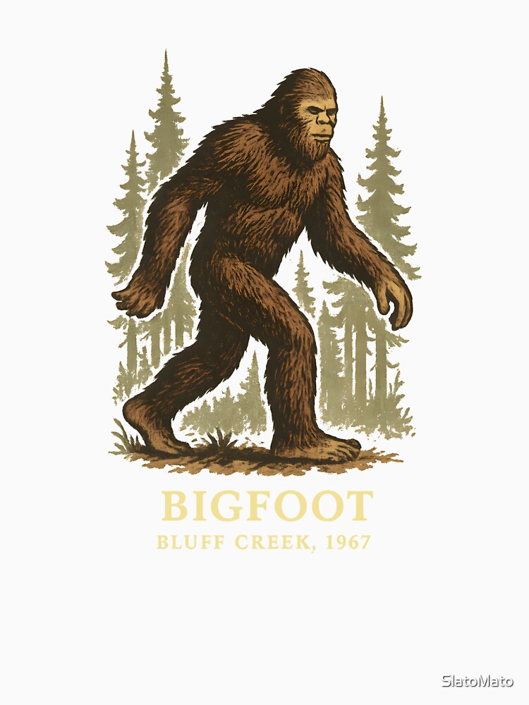 Bigfoot - Bluff Creek 1967 | Hatching illustration by SlatoMato