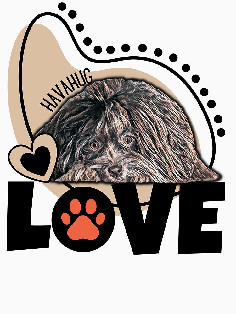HavaHug Havanese Puppy Love. Exclusive Boho Design for Dog Lovers by HavaHug