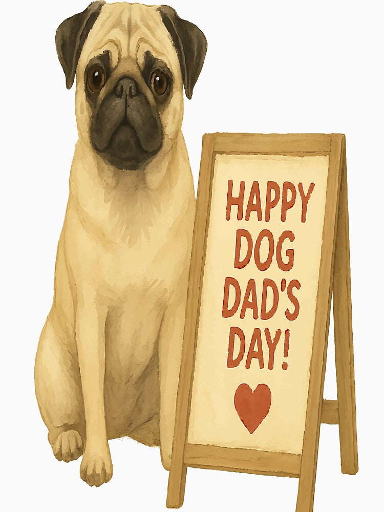 Proud Pug Wishes You a Happy Dog Dad’s Day! by AbstractAnom