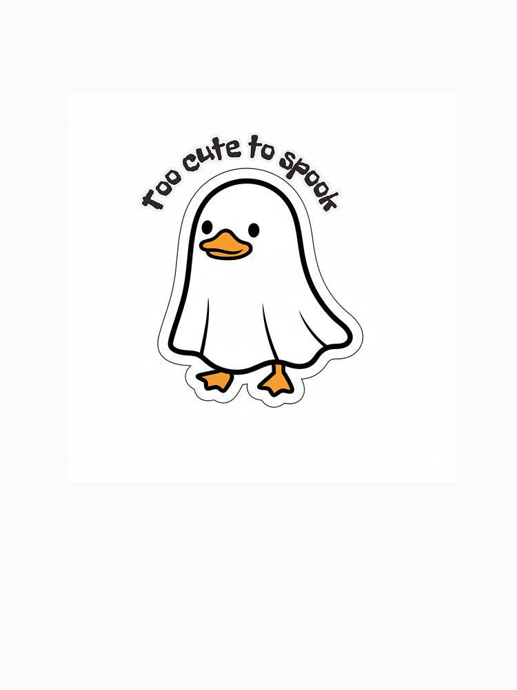Cute Ghost Duck Halloween by FDMarts