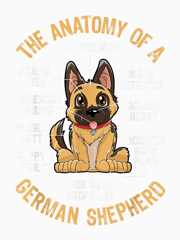 Anatomy of a German Shepherd Funny Dog Lover by Noline9