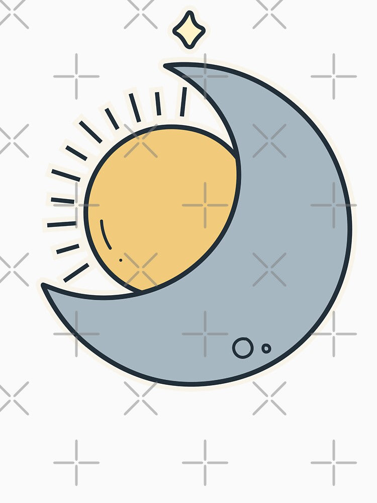 Sun and Moon Love – Celestial Balance Spiritual Cosmic Design by Mrsmauve