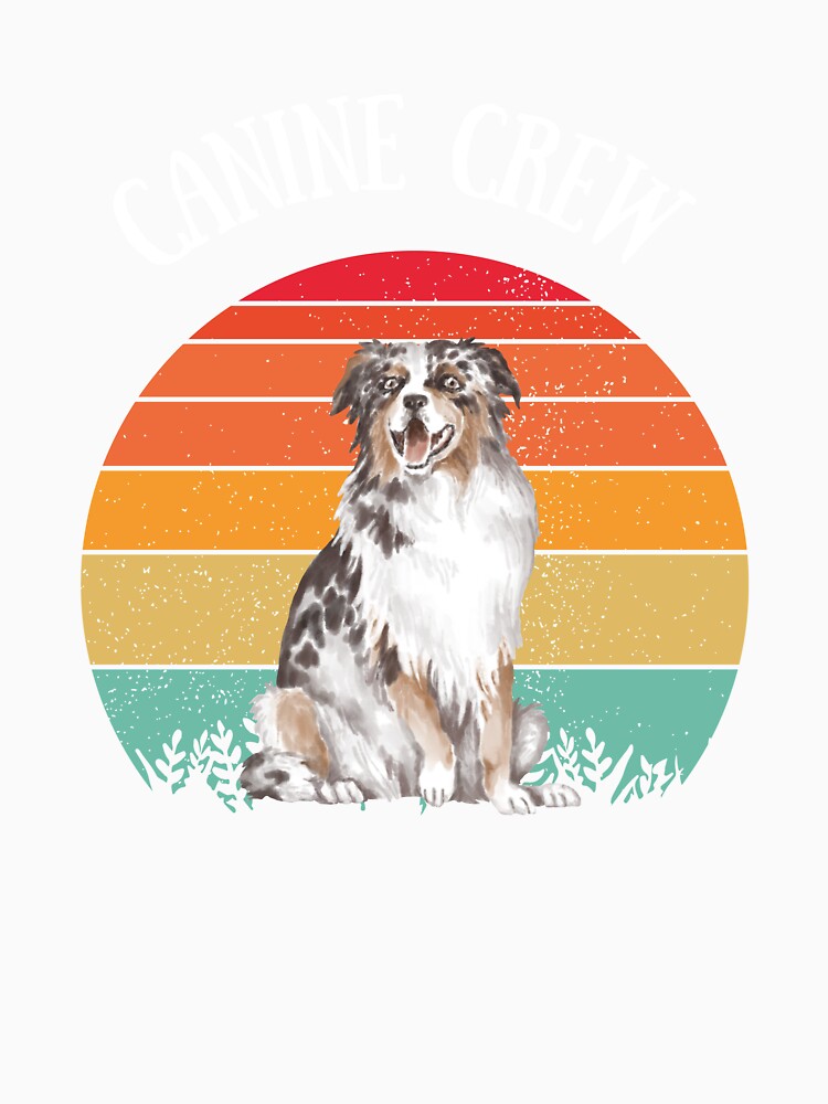 Canine Crew Retro Sunset Dog Lover by ChromaHeaven