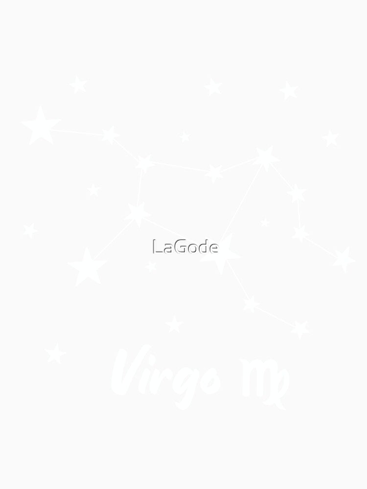 Virgo Zodiac Star Constellation White Lines by LaGode