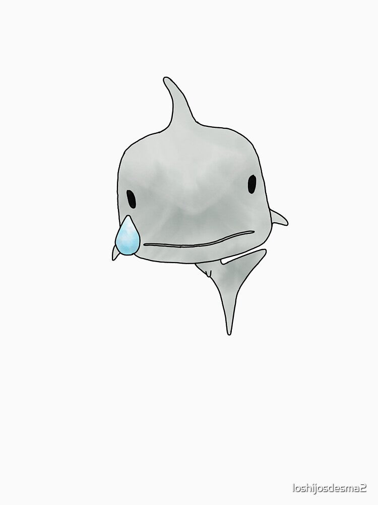 sad baby shark tear by loshijosdesma2
