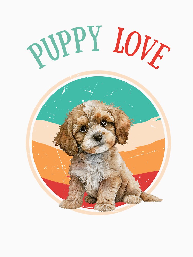 puppy love - Retro sunset Dog Lover by ChromaHeaven