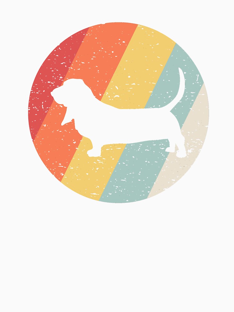 Vintage Retro Basset Hound by Vanover Designs