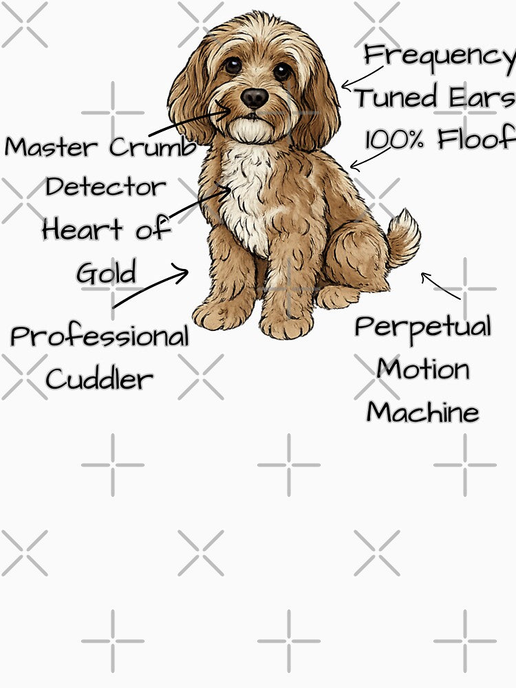 Funny Cockapoo Anatomy - Unique Gift for Dog Moms by RNTStudio