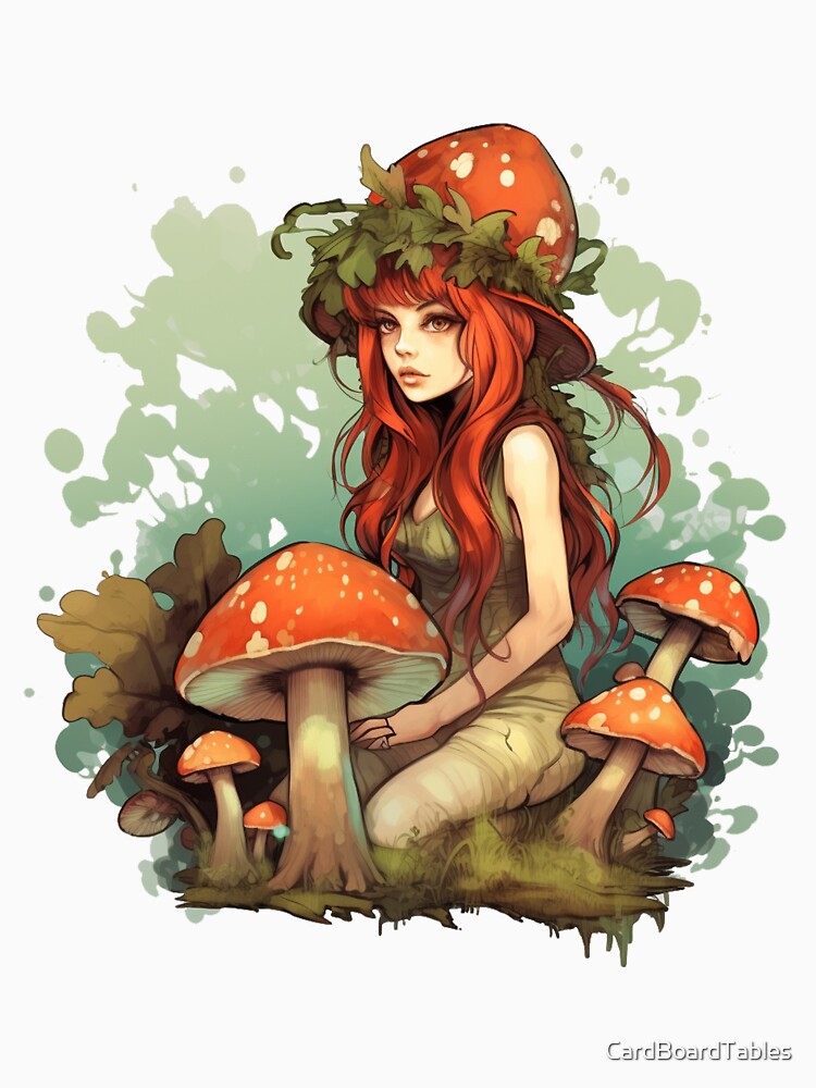 Fantasy Forager | Toadstool Mushroom Girl by CardBoardTables
