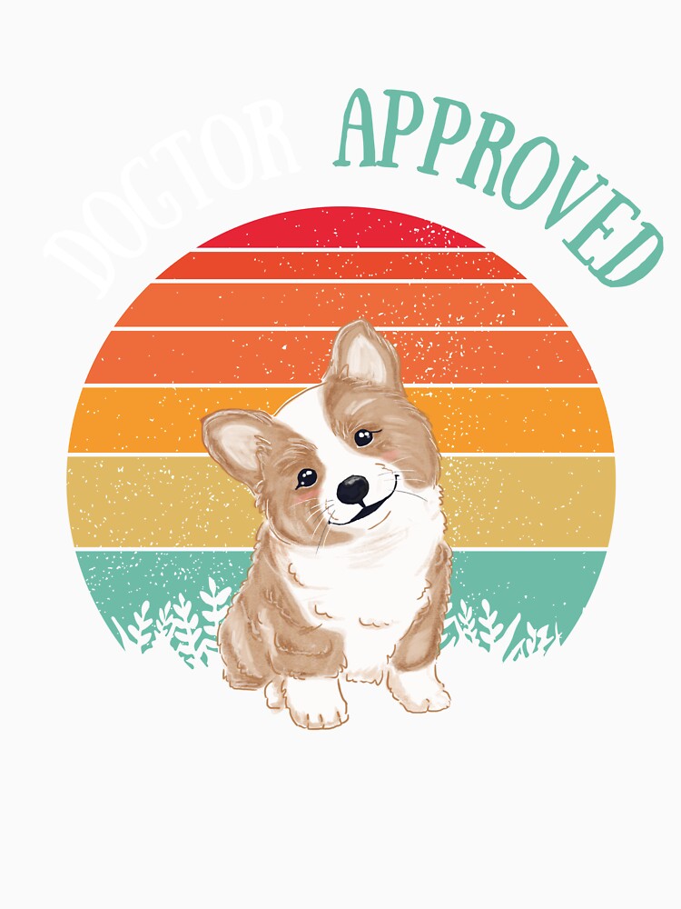 dogtor approved - Retro sunset Dog Lover by ChromaHeaven