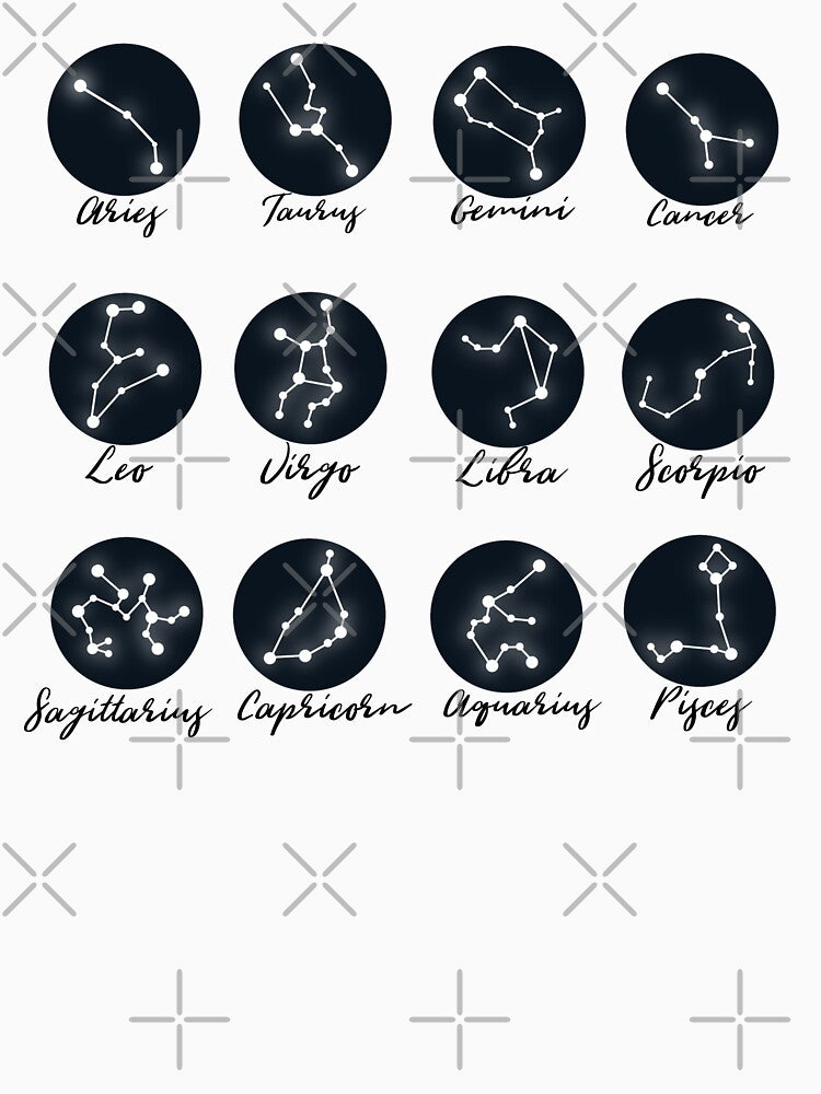 Zodiac Signs Constellation illustration pack by CricketDoodles