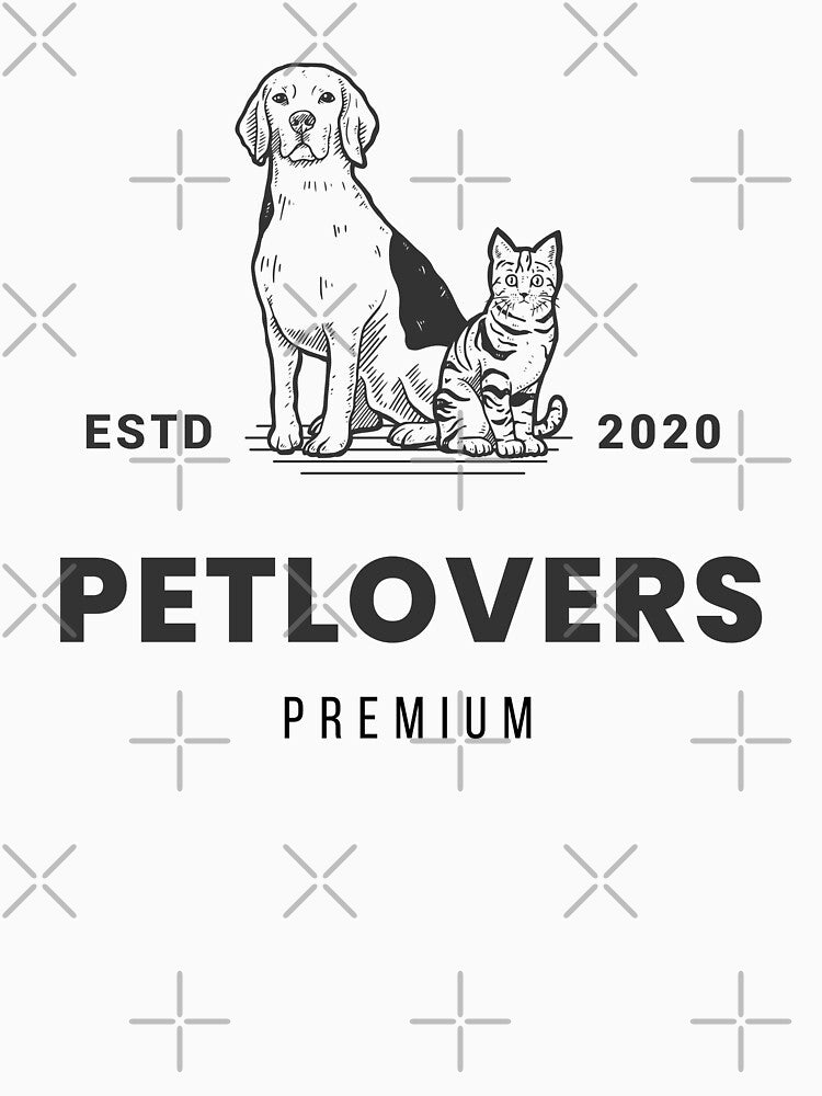 Cats Dogs Retro Petlovers Premium Brand Estd Established in 2020 by activlifewear