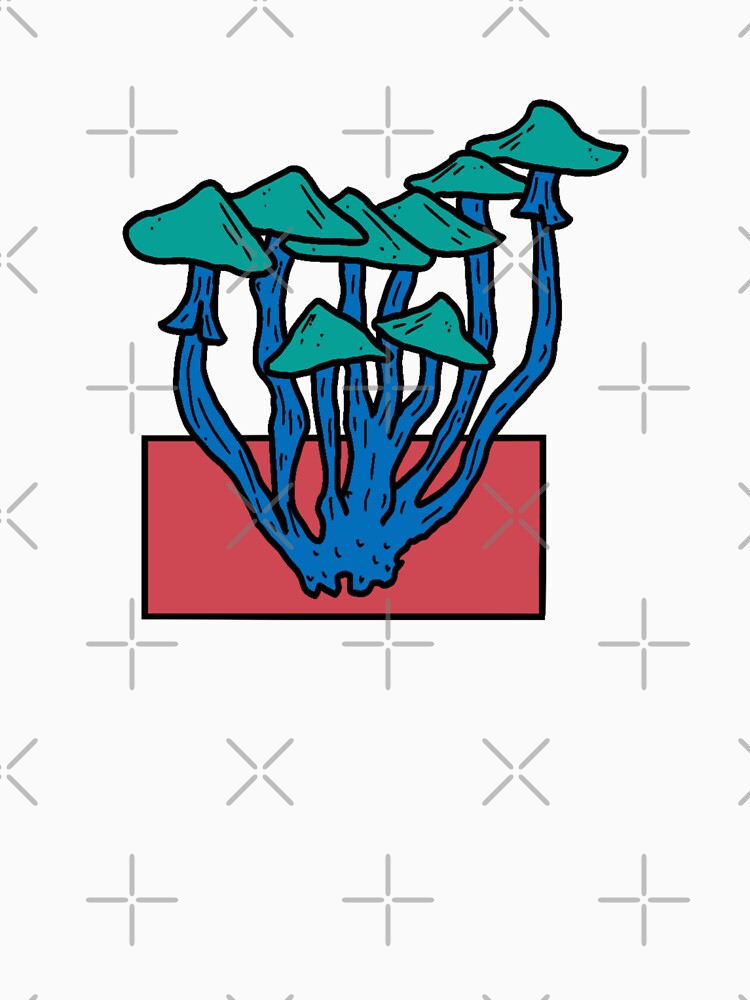 Blue Mushroom Group by ScaredCryptid