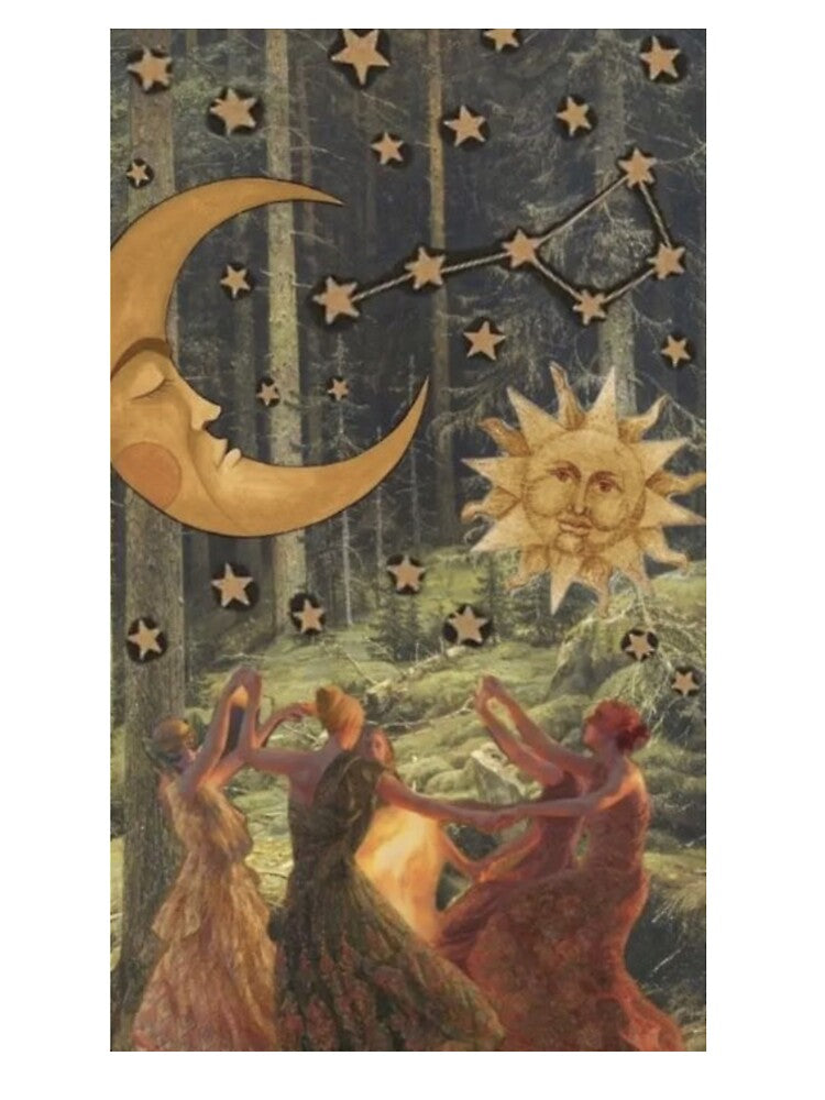 Whimsygoth celestial sun and moon by BrontesWhimsyStore