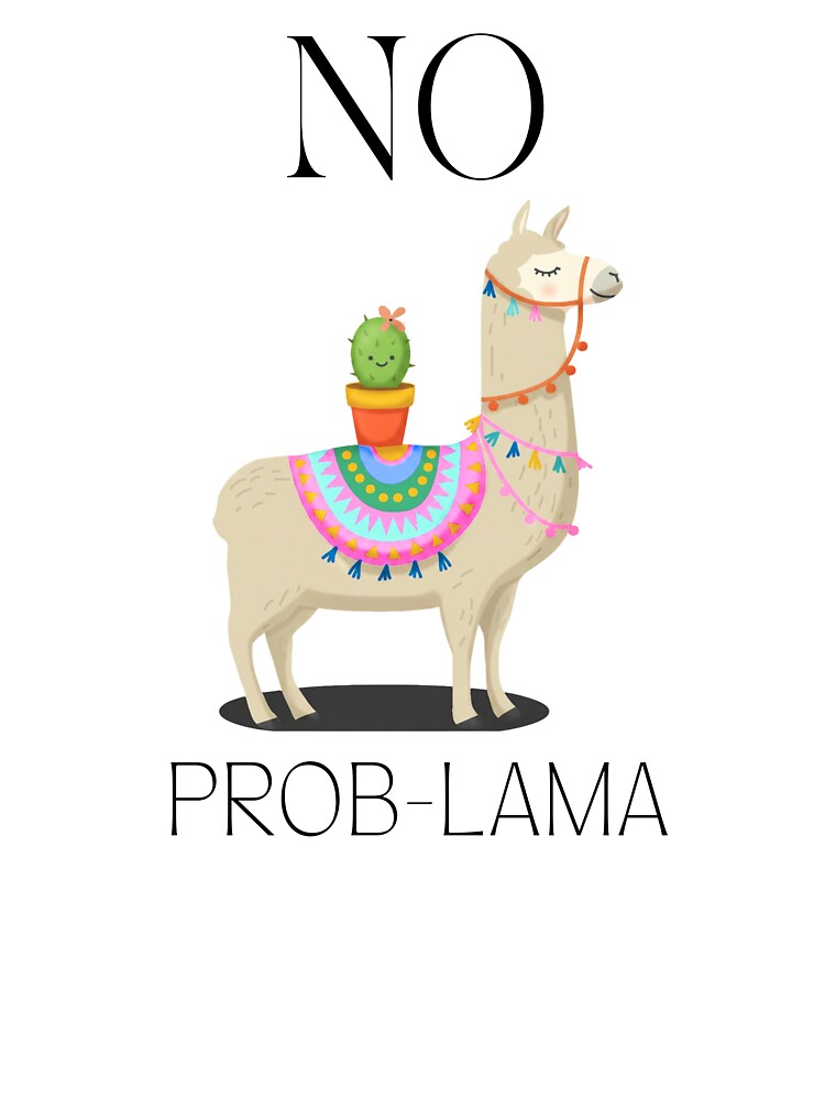 No Prob-Lama Funny Logo by logowannawear