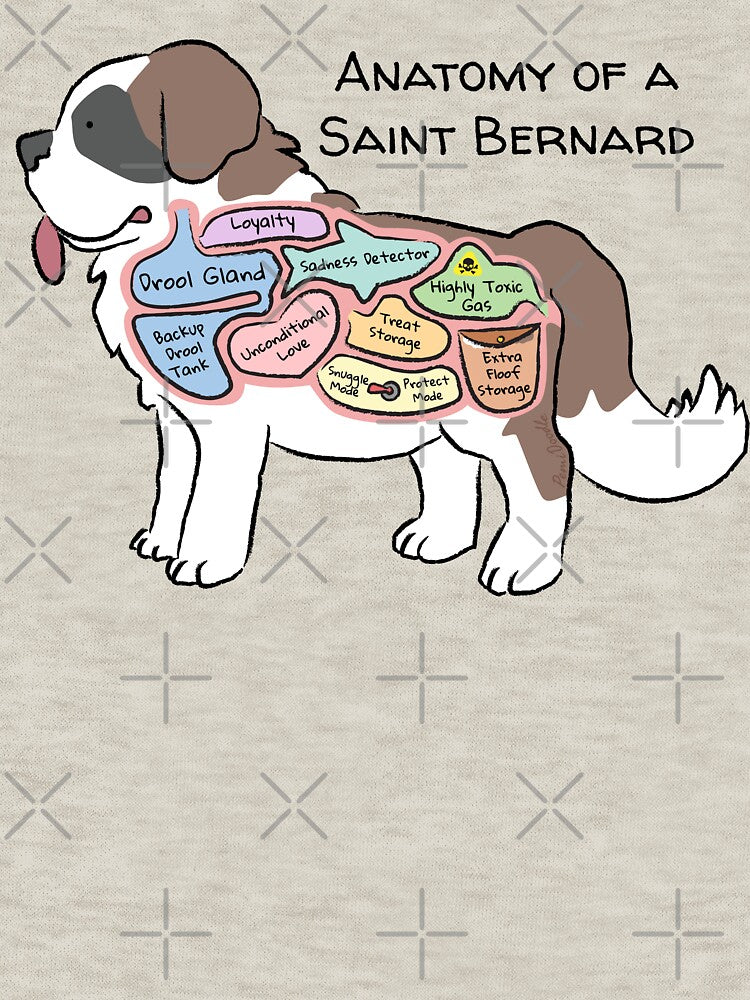 Anatomy of a Saint Bernard by PemiDoodle