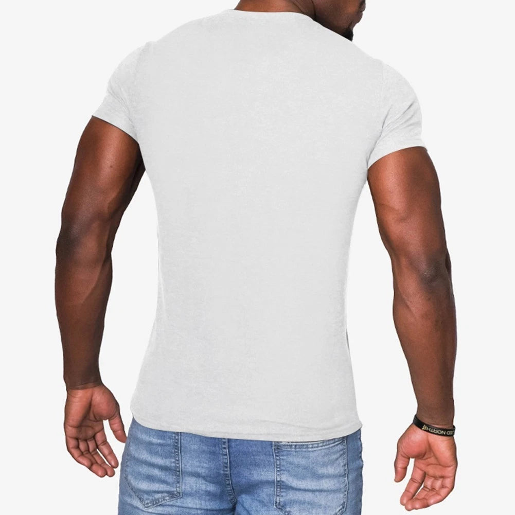Men's T-shirt Daily Wear Moderate Elasticity Regular Length Sexy Style