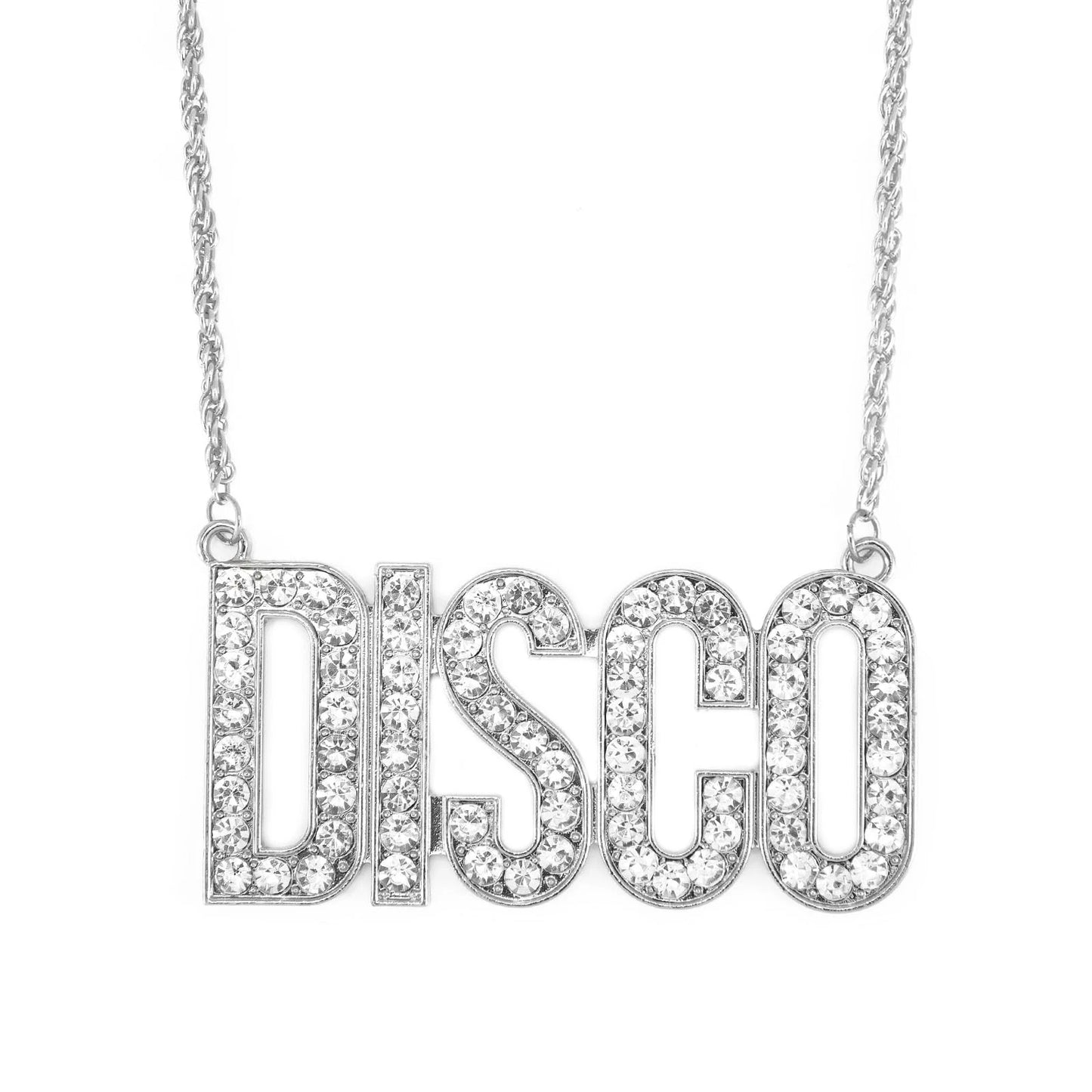 70s Disco Necklace Chain Costume Hiphop Rapper Jewelry Outfit for Men