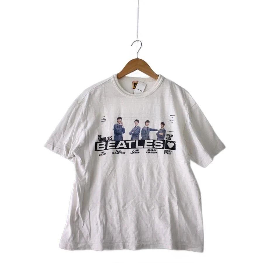HUMAN MADE◆×Beatles/T-shirt/L/cotton/WHT//