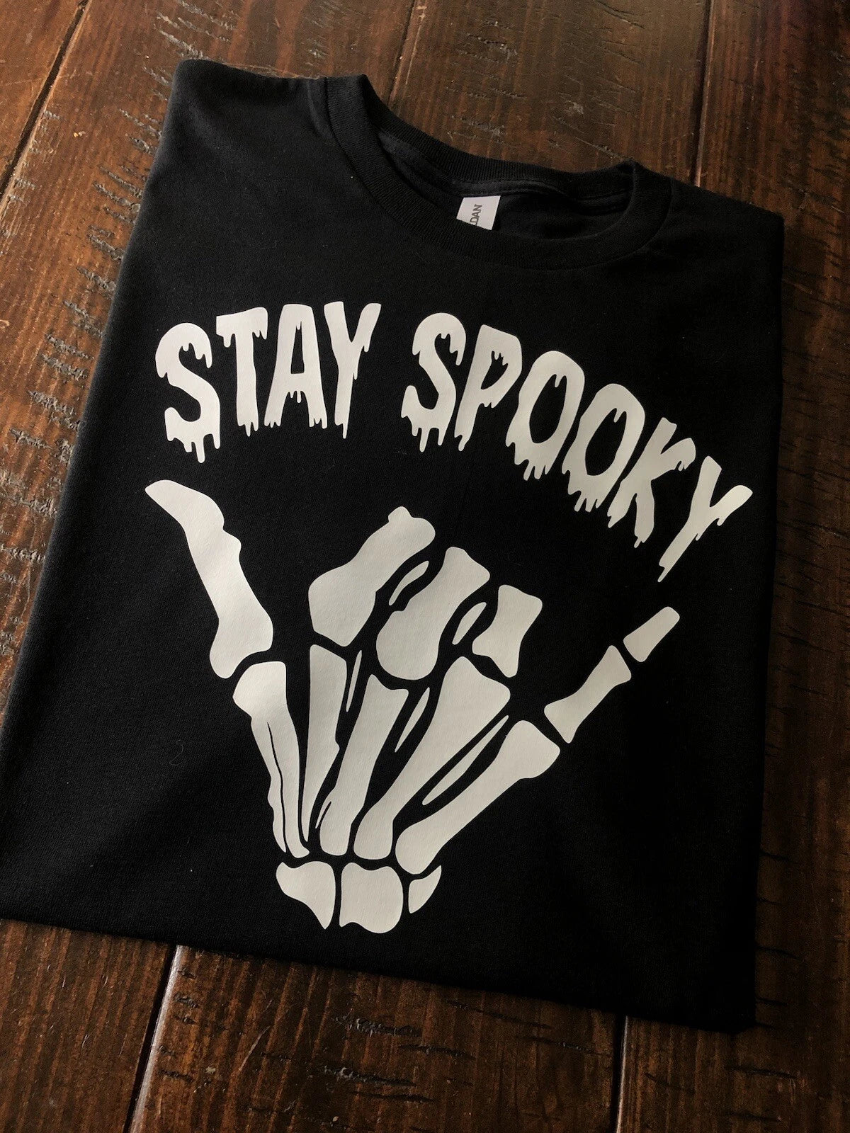 Stay Spooky T-shirt Halloween Vibes Skeleton Hands Popular Gift Horror Fun