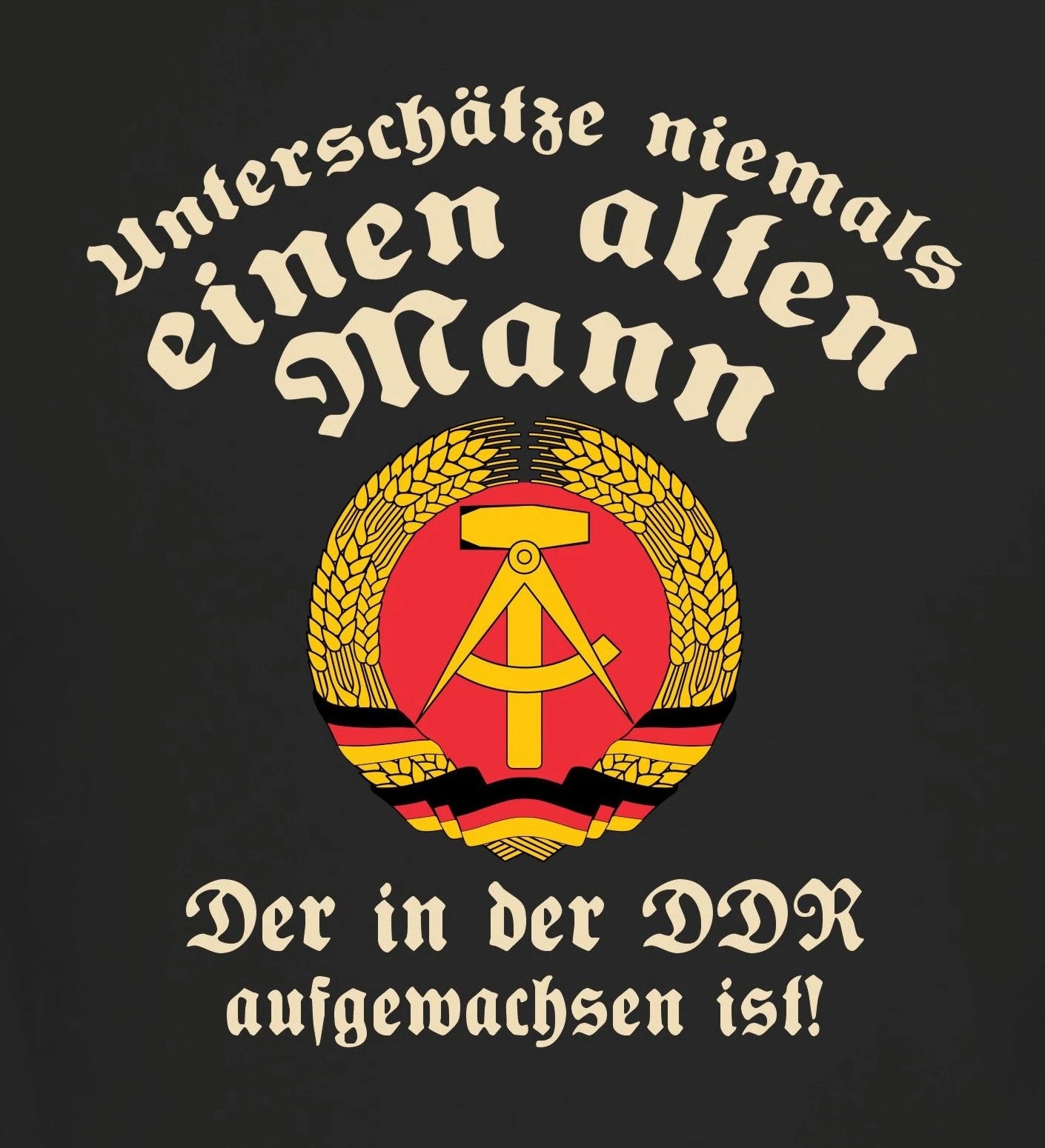 Men's T-Shirt Old Man from GDR - Funny Sayings Shirts Men Gifts
