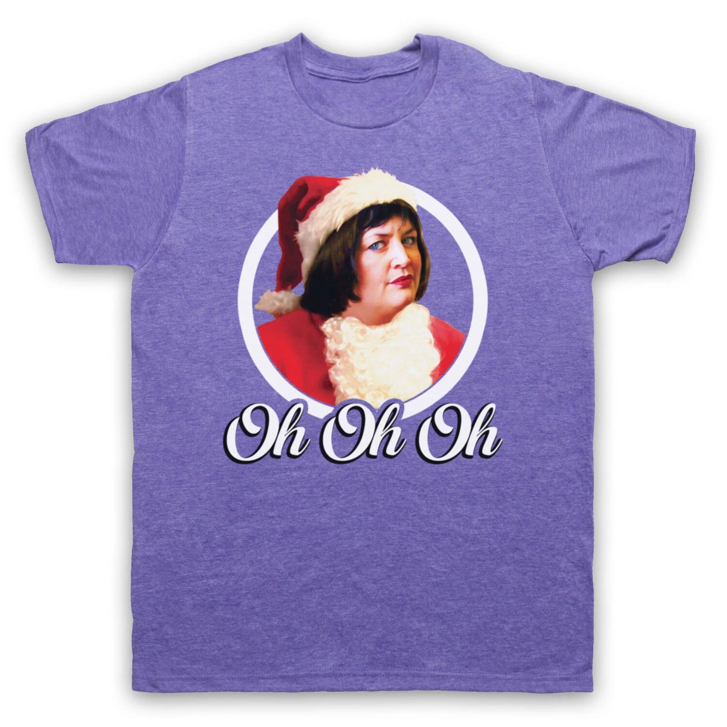 GAVIN & STACEY UNOFFICIAL NESSA SANTA OH OH OH XMAS MENS & WOMENS T-SHIRT