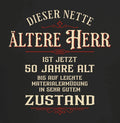 50th Birthday Mens T-Shirt Nice Gentleman 50 Years Old Funny Sayings Shirts