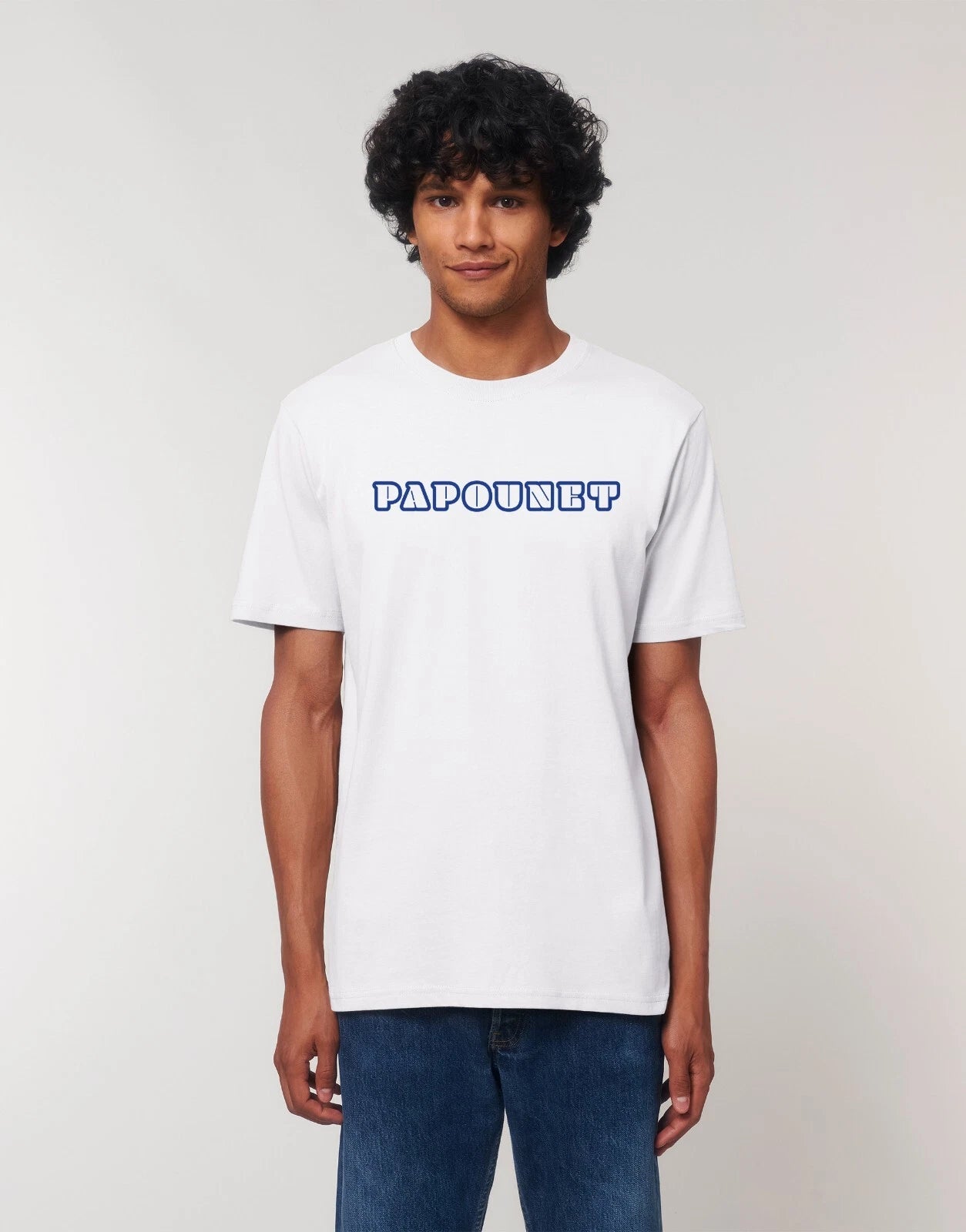 PAPOUNET 2 Men's Short Sleeve White T-Shirt