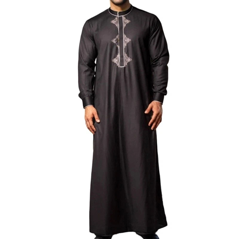 Easy Care Practical Men s Islamic Robe Band Decoration For Modern Lifestyle