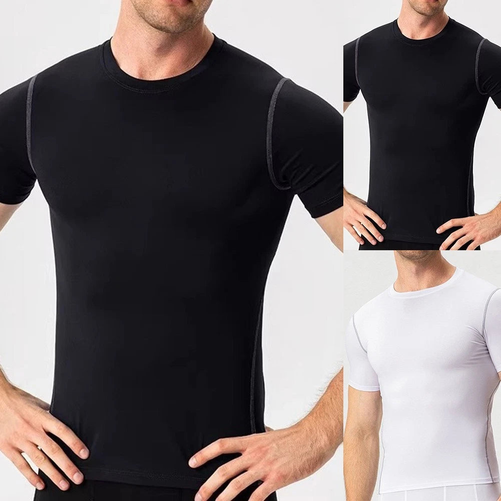 Quick Dry Men's Plus Size Tee Short Sleeve for Gym Fitness and Daily Wear