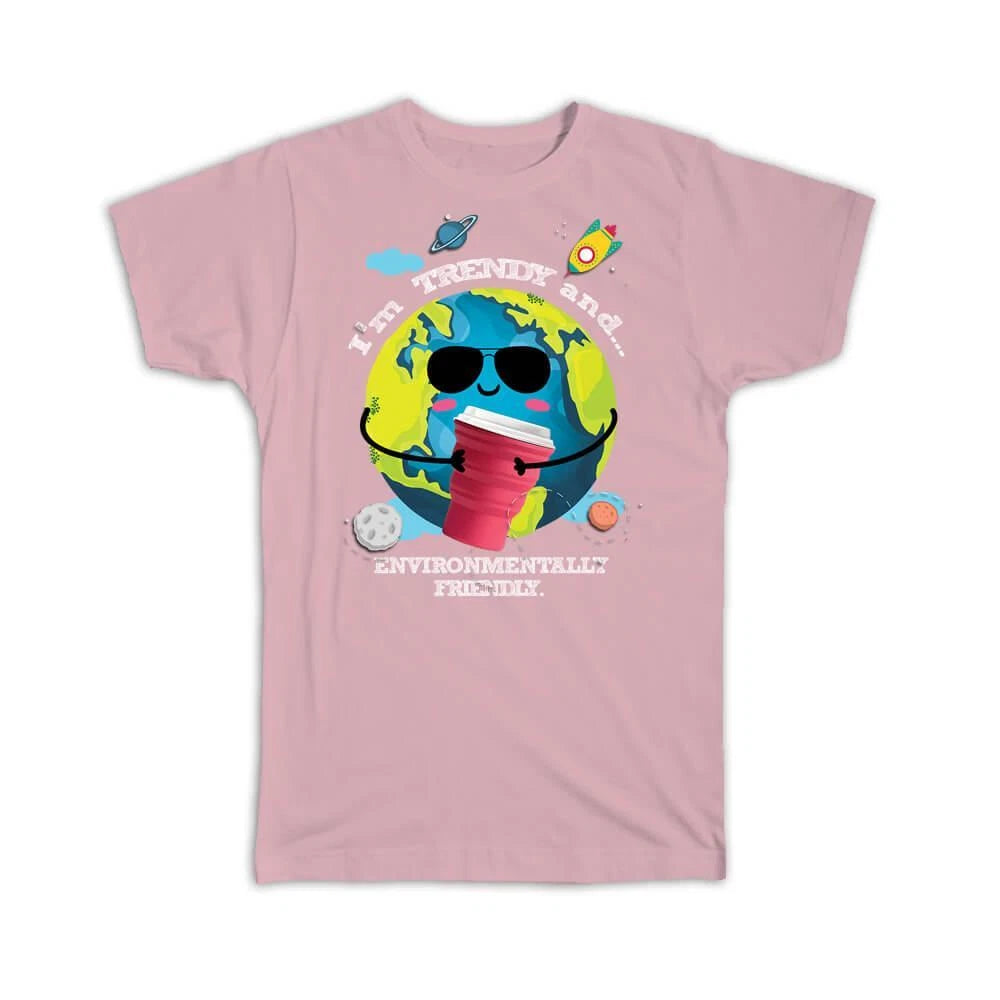 Gift T-Shirt : Environmentally Friendly Ecological Glass Trendy Earth Recycling