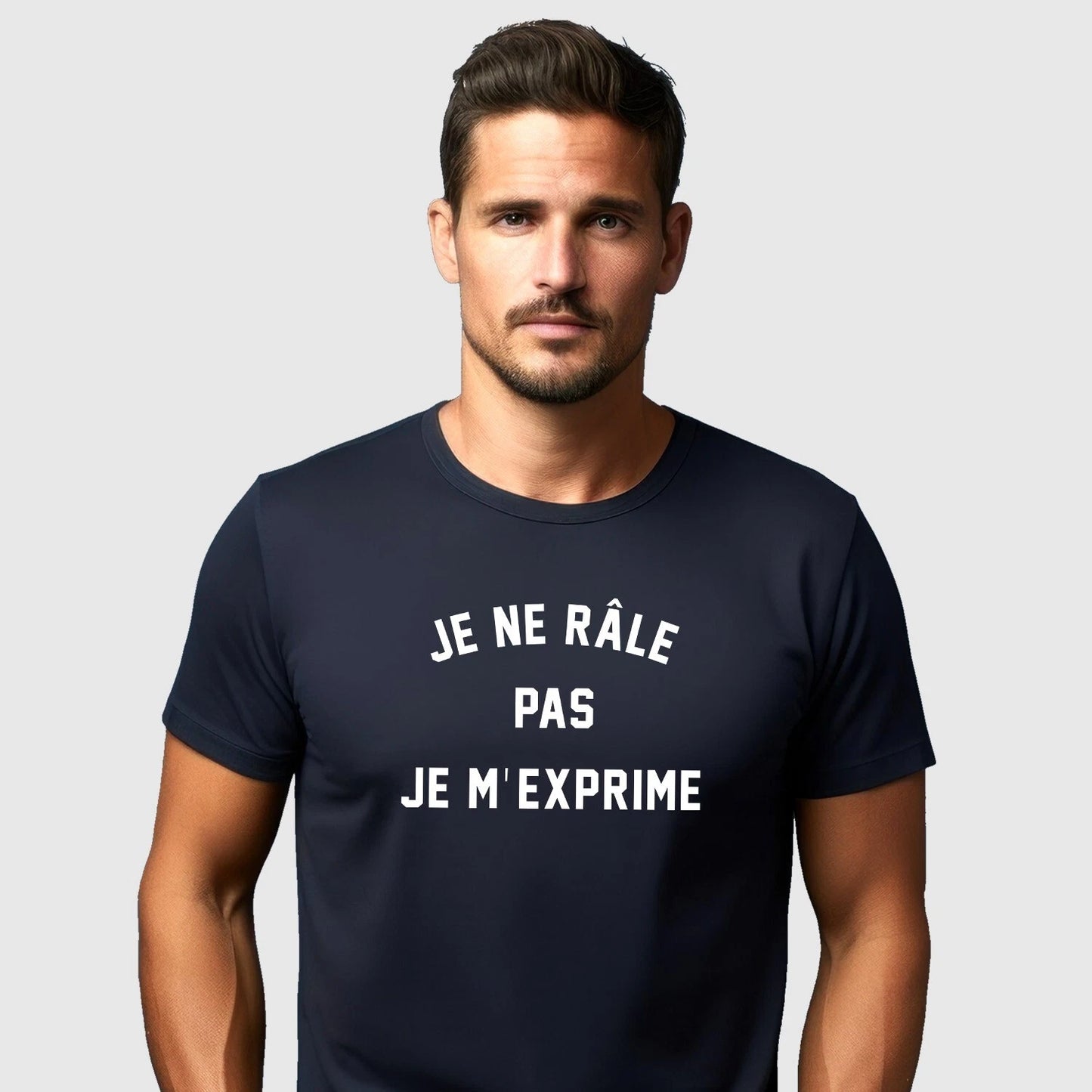 Men's Short Sleeve Je Not General Not Je M'Press T-Shirt Color Navy Blue